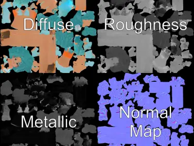 Aquatic Fantasy Girl Rigged and Animated Low-poly 3D model