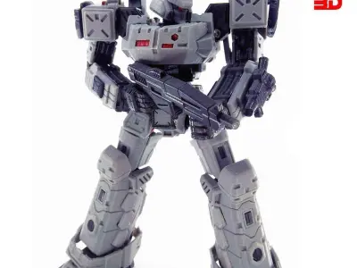 ARMORED CORE LAST RAVEN MECHA 3DPRINT ARTICULATED ACTION FIGURE 3D print model