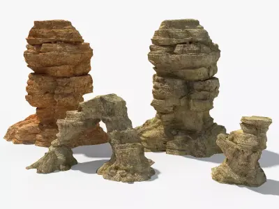 Desert Rock 3D model