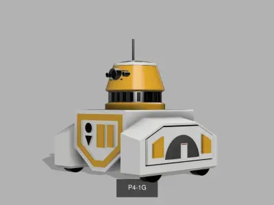 Droids star wars robot 3D Model Pack