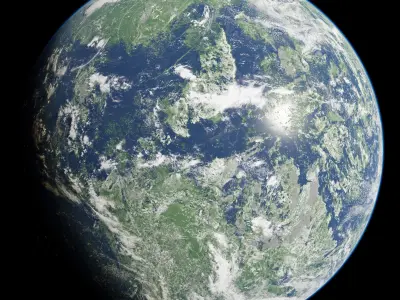 Planet Alderaa Koref 12K 3D model