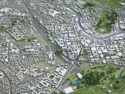 Ljubljana  Low-poly 3D model