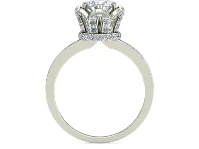 Women Ring  Render 3dm STL OBJ FBX Details 3D print model 69