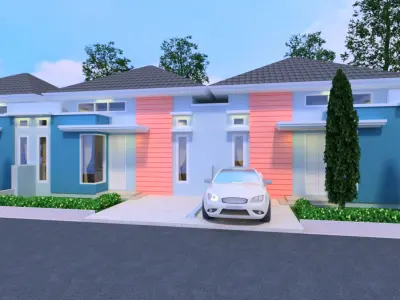 simple minimalist  house 3D model