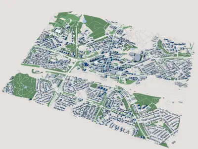 Kouvola City Finland 3D model