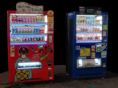 vending machines japanese Low-poly 3D model