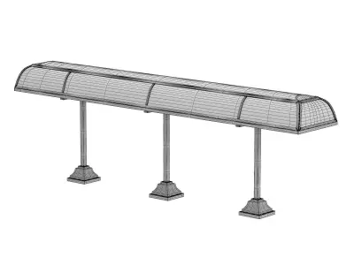 Library lamp 3D model