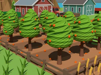 SimplePoly Farm - Low Poly Assets Low-poly 3D model