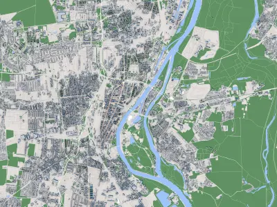 Magdeburg City Germany 3D model