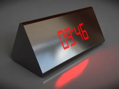 Alarm clock Free low-poly 3D model