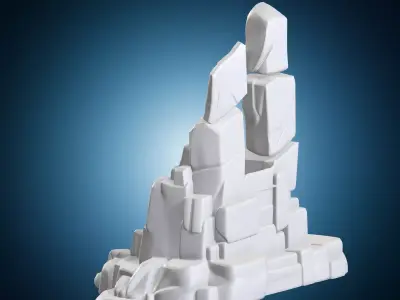 Ruined Staircase Scenery 3D print model