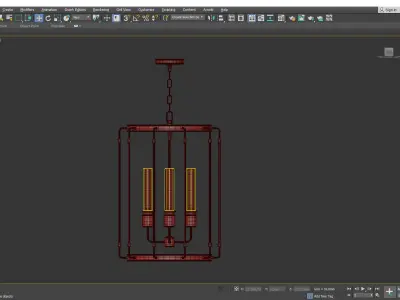 Hyde Park Pendant Light Low-poly 3D model