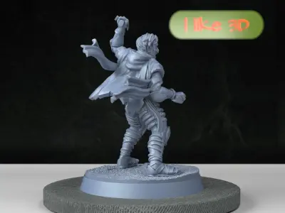 Desert Nomad Amer Sirocco Miniature Inspired by Dune and Dune 2 3D print model