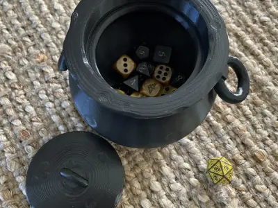 Cauldron Dice Cup Free 3D print model