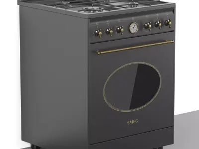 SMEG kitchen appliance collection 3D model