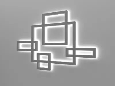 wall  light Low-poly 3D model