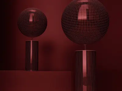 Giopato and Coombes Bolle Soffio table lamp 3D model