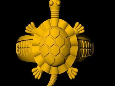 tortoise ring 3dm file 3D print model