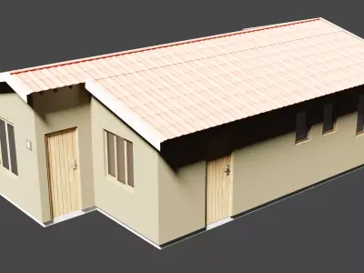 South African house number 9 v2 3D model