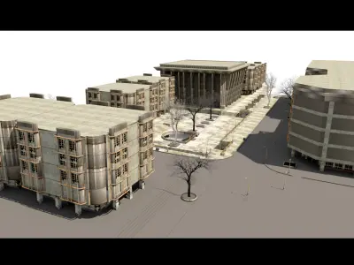 Obsolete Zone- 3d Model 3D model