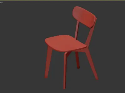 Roxby Dining Chair Oak 3D model