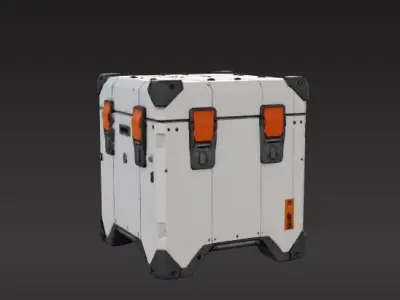 sci-fi box capsule 3D print model buy