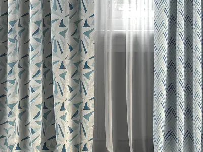 Curtain Set 261 3D model