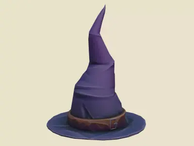 Wizard Hat Low-poly 3D model