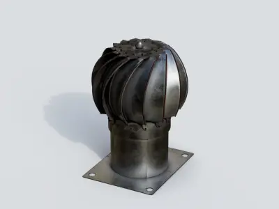 Roof Vent 06 Low-poly 3D model