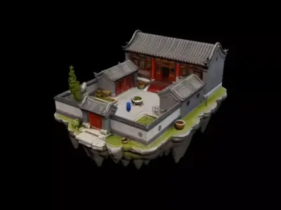courtyard 3D model