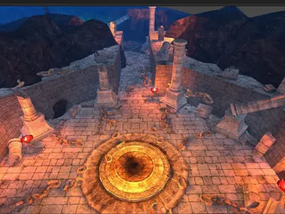 Casual Tiny Environment - Cave Set Low-poly 3D model