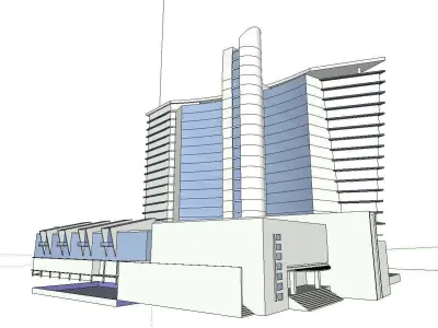 vacation spot-Resort-Fashion Leisure Hotel-0267 3D model