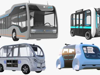  Four Electric Autonomous Buses 
