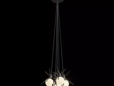 Beale 5 Light Pendant 3D model