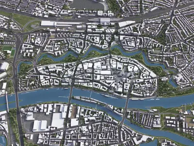 Bremen Low-poly 3D model