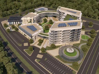 0062 - Hospital - Medical Building - 2Ds Plans - 3Ds Files 3D model