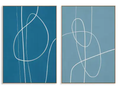 Abstract Painting Frame set 3D model 845