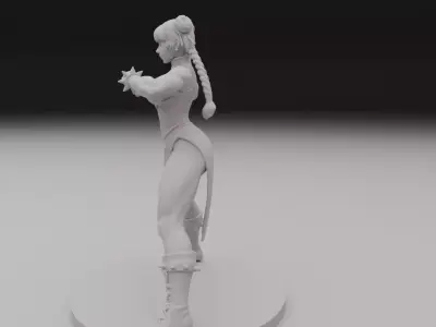 Chun-Li street fighter 3D print model
