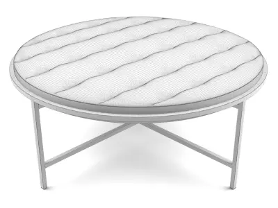 Sunpan - Ethel Ottoman - Round - Piccolo Pebble 3D model