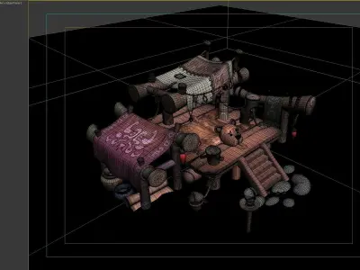 stand cartoon  3D model