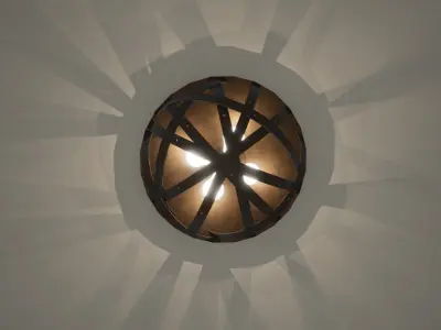 Rustic Lighting Fixture 3D model