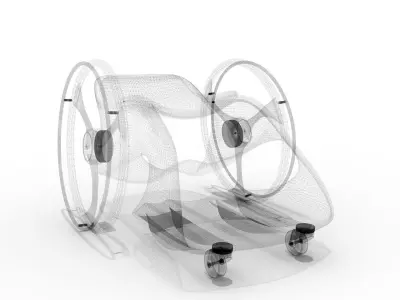 UL-03X Light Wheelchair Concept 3D model