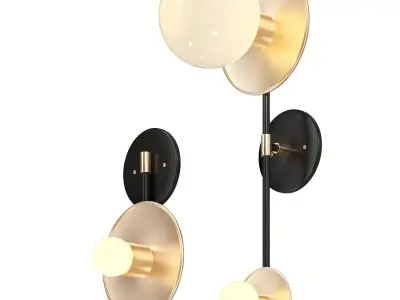 Double wall brass sconse 3D model