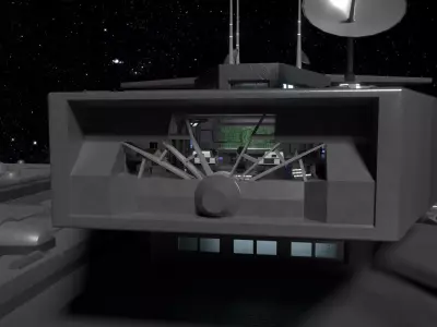 StarGate F-304 Daedalus Battlecruiser Bridge 3D model