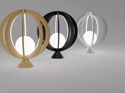 Modern table lamp 3D model Low-poly 3D model