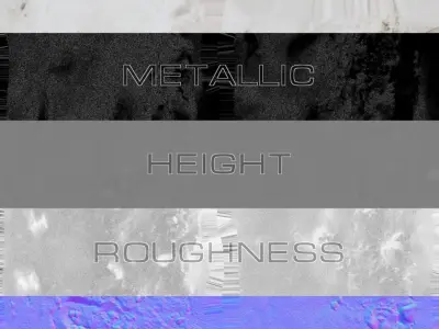 Snow 07 PBR Low-poly 3D model