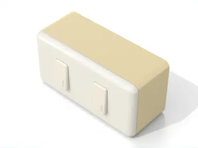 Electric Switch - Light Switch Low-poly 3D model