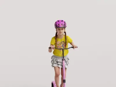 Humano Playing Kid 1008 3D model