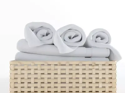 Towels detailed corona  3D model