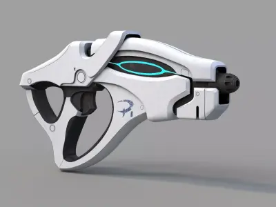 Science Fiction Gun 6 3D model